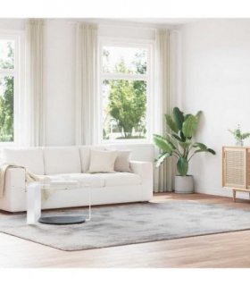 vidaXL Shaggy Rug High Pile NAVARRA Silver Grey 240x340 cm Polyester — Size: 240 x 340 cm