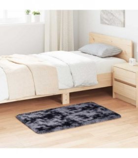 vidaXL Shaggy Rug High Pile NAVARRA Dark Grey 60x100 cm Polyester — Size: 60 x 100 cm
