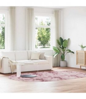 vidaXL Shaggy Rug High Pile NAVARRA Dusty Pink 300x200 cm Polyester — Size: 300 x 200 cm