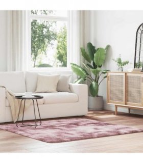 vidaXL Shaggy Rug High Pile NAVARRA Dusty Pink 160x160 cm Polyester — Size: 160 x 160 cm