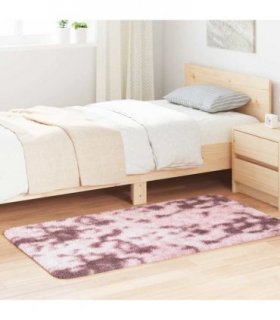 vidaXL Shaggy Rug High Pile NAVARRA Dusty Pink 80x150 cm Polyester — Size: 80 x 150 cm