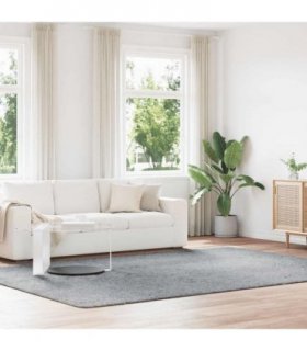 vidaXL Shaggy Rug High Pile NAVARRA Light Grey 240x340 cm Polyester — Size: 240 x 340 cm