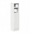 vidaXL Bathroom Cabinet with Roll Holder White 20.5x22x90 cm