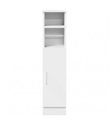 vidaXL Bathroom Cabinet with Roll Holder White 20.5x22x90 cm
