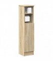 vidaXL Bathroom Cabinet with Roll Holder Sonoma Oak 20.5x22x90 cm