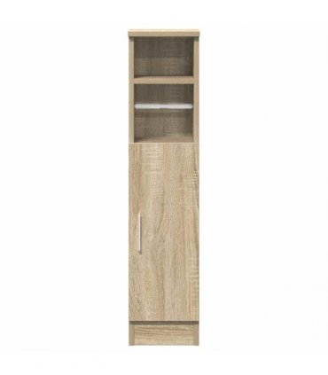 vidaXL Bathroom Cabinet with Roll Holder Sonoma Oak 20.5x22x90 cm