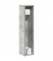 vidaXL Bathroom Cabinet with Roll Holder Concrete Grey 20.5x20x90 cm