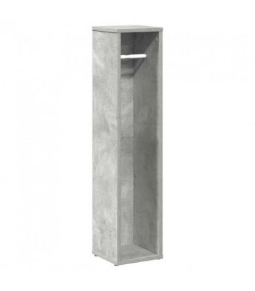 vidaXL Bathroom Cabinet with Roll Holder Concrete Grey 20.5x20x90 cm