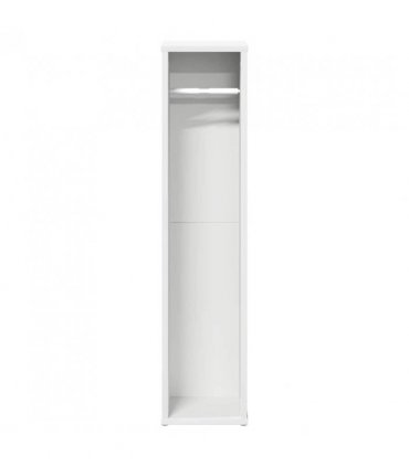 vidaXL Bathroom Cabinet with Roll Holder White 20.5x20x90 cm