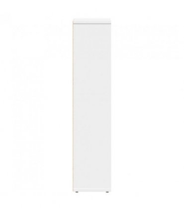 vidaXL Bathroom Cabinet with Roll Holder White 20.5x20x90 cm