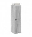 vidaXL Bathroom Cabinet with Roll Holder Grey Sonoma 20.5x22x72 cm