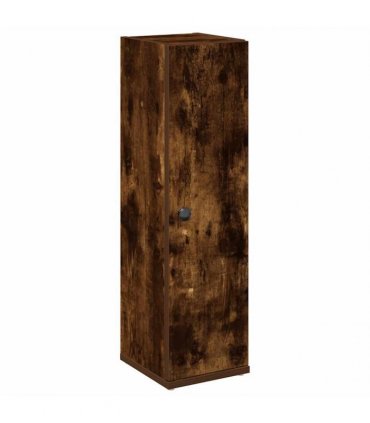 vidaXL Bathroom Cabinet with Roll Holder Smoked Oak 20.5x22x72 cm