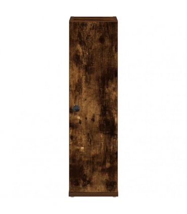 vidaXL Bathroom Cabinet with Roll Holder Smoked Oak 20.5x22x72 cm
