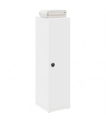 vidaXL Bathroom Cabinet with Roll Holder White 20.5x22x72 cm