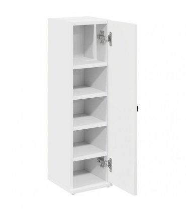 vidaXL Bathroom Cabinet with Roll Holder White 20.5x22x72 cm