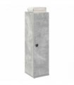 vidaXL Bathroom Cabinet with Roll Holder Concrete Grey 20.5x22x72 cm