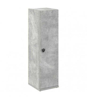 vidaXL Bathroom Cabinet with Roll Holder Concrete Grey 20.5x22x72 cm