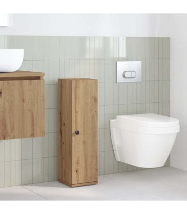 vidaXL Bathroom Cabinet with Roll Holder Artisan Oak 20.5x22x72 cm