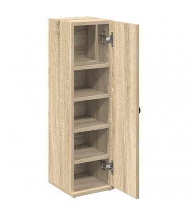 vidaXL Bathroom Cabinet with Roll Holder Sonoma Oak 20.5x22x72 cm
