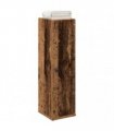 vidaXL Bathroom Cabinet with Roll Holder Old Wood 20.5x22x72 cm