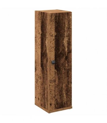 vidaXL Bathroom Cabinet with Roll Holder Old Wood 20.5x22x72 cm