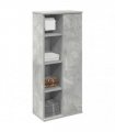 vidaXL Bathroom Cabinet with Roll Holder Concrete Grey 39x22x90 cm
