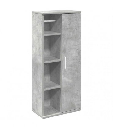 vidaXL Bathroom Cabinet with Roll Holder Concrete Grey 39x22x90 cm