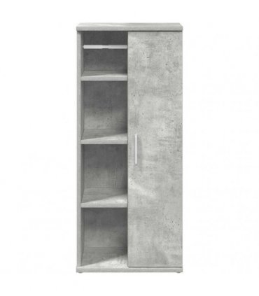 vidaXL Bathroom Cabinet with Roll Holder Concrete Grey 39x22x90 cm