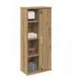 vidaXL Bathroom Cabinet with Roll Holder Artisan Oak 39x22x90 cm