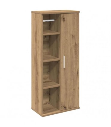 vidaXL Bathroom Cabinet with Roll Holder Artisan Oak 39x22x90 cm