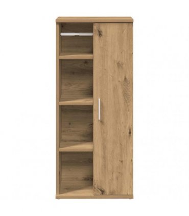 vidaXL Bathroom Cabinet with Roll Holder Artisan Oak 39x22x90 cm