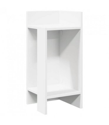 vidaXL Side Table with Shelf White 25.5x27x60 cm