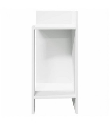 vidaXL Side Table with Shelf White 25.5x27x60 cm