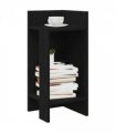 vidaXL Side Tables 2 pcs with Shelf Black 25.5x27x60 cm