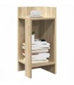 vidaXL Side Table with Shelf Sonoma Oak 25.5x27x60 cm
