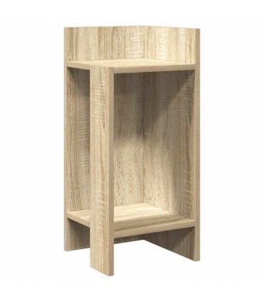 vidaXL Side Table with Shelf Sonoma Oak 25.5x27x60 cm