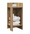 vidaXL Side Table with Shelf Artisan Oak 25.5x27x60 cm
