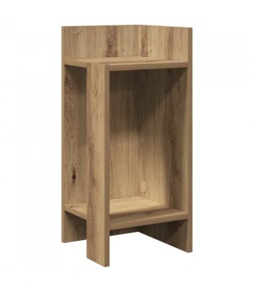 vidaXL Side Table with Shelf Artisan Oak 25.5x27x60 cm