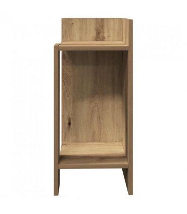 vidaXL Side Table with Shelf Artisan Oak 25.5x27x60 cm