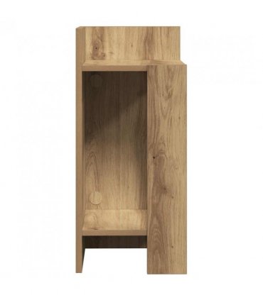 vidaXL Side Table with Shelf Artisan Oak 25.5x27x60 cm