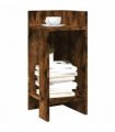 vidaXL Side Tables 2 pcs with Shelf Smoked Oak 25.5x27x60 cm