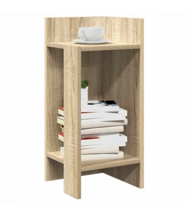 vidaXL Side Tables 2 pcs with Shelf Sonoma Oak 25.5x27x60 cm
