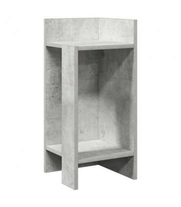 vidaXL Side Tables 2 pcs with Shelf Concrete Grey 25.5x27x60 cm