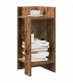 vidaXL Side Tables 2 pcs with Shelf Old Wood 25.5x27x60 cm