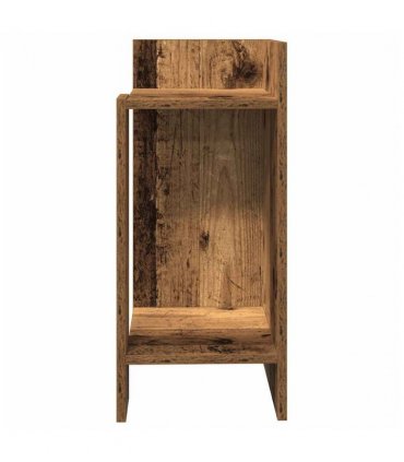 vidaXL Side Tables 2 pcs with Shelf Old Wood 25.5x27x60 cm