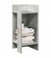 vidaXL Side Table with Shelf Concrete Grey 25.5x27x60 cm