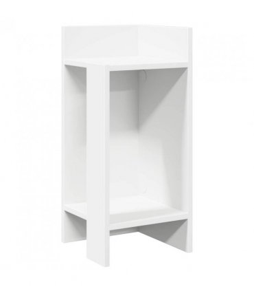 vidaXL Side Tables 2 pcs with Shelf White 25.5x27x60 cm