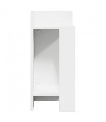 vidaXL Side Tables 2 pcs with Shelf White 25.5x27x60 cm