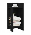 vidaXL Side Table with Shelf Black 25.5x27x60 cm