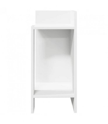 vidaXL Side Table with Shelf Black 25.5x27x60 cm